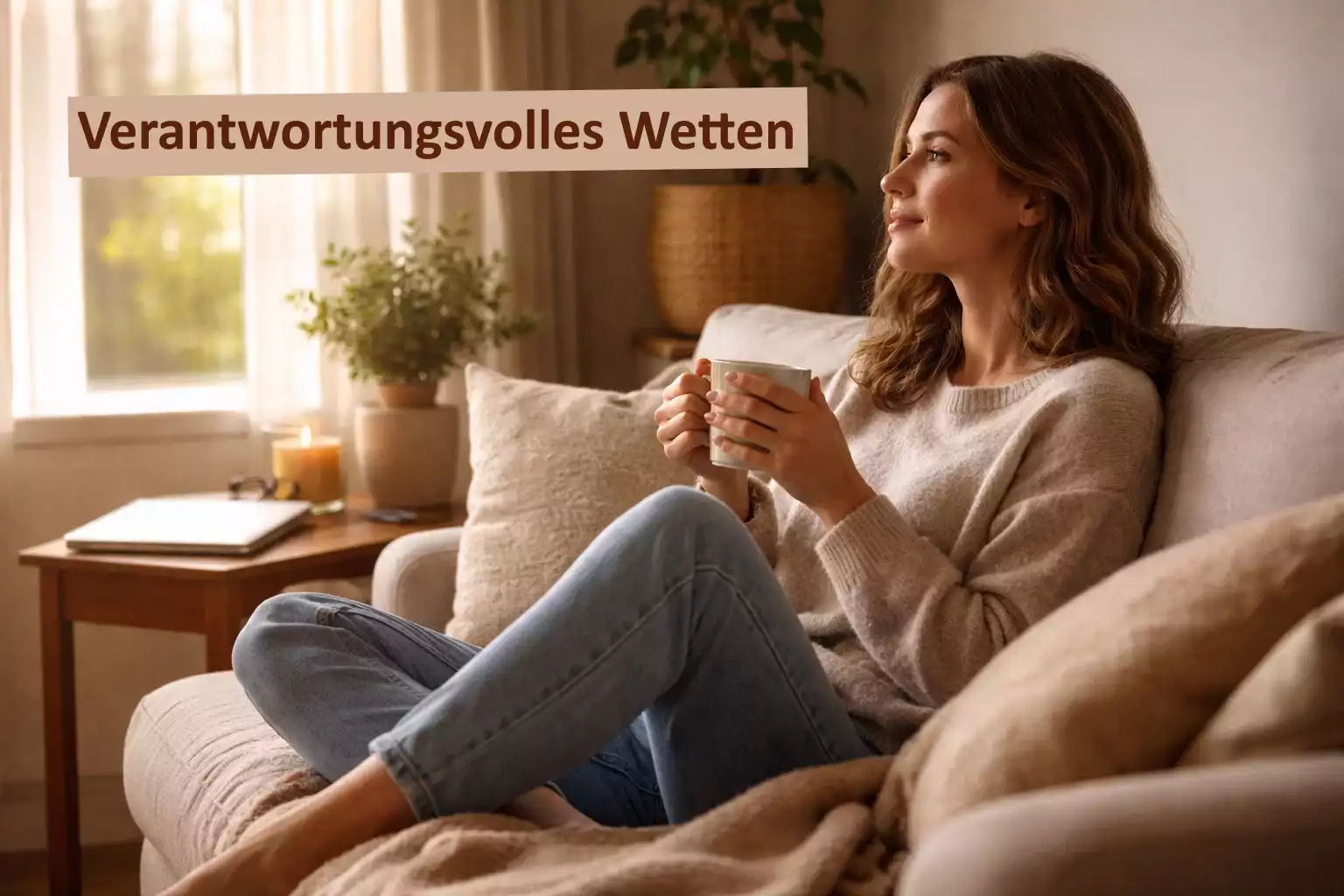 Mensch macht Pause vom Bildschirm in entspannter Haltung